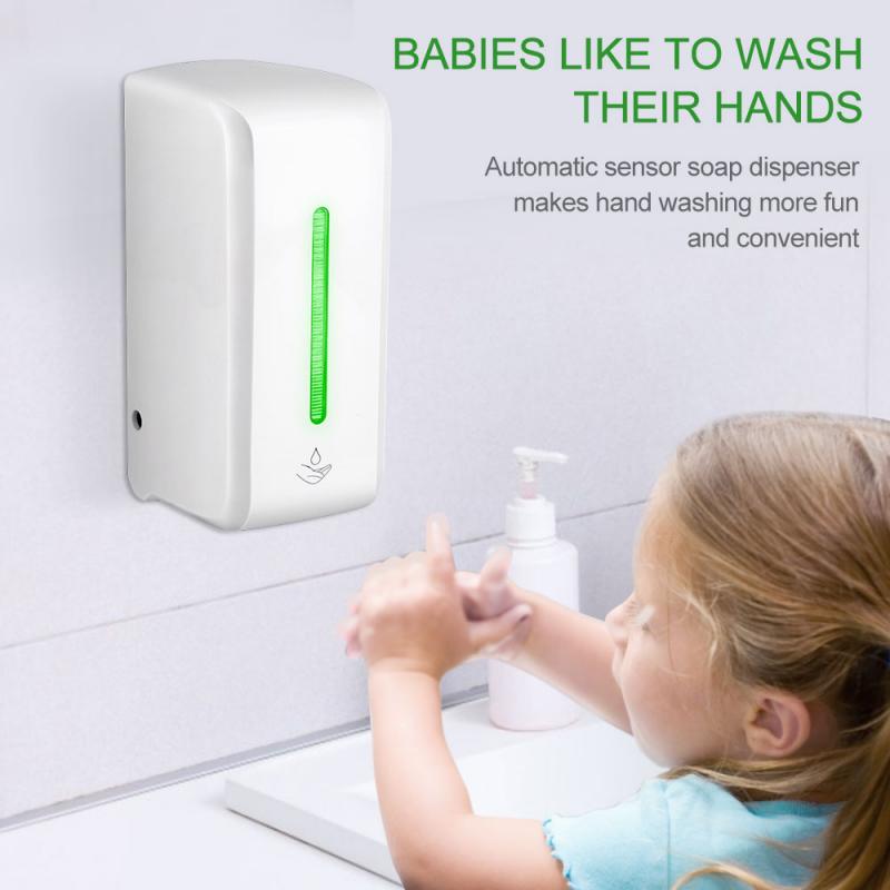 800ml Touchless Automatic Soap Dispenser Sensor Liquid Hand Disinfection Washing Cleaning Device for Kitchen Bathroom: 850ml