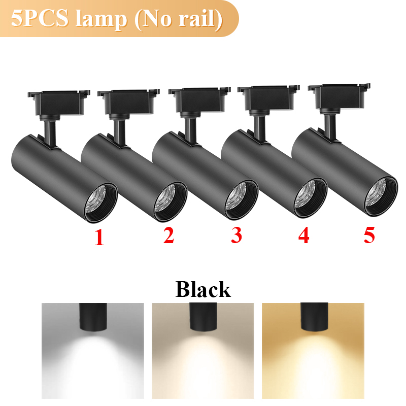 Set Spot Led Track Light Rail 220v Led Ceiling Adjustable Spotlights 30W Fixture Bedroom Kitchen Store Living Room Decor Light: LIGHT BLUE / black