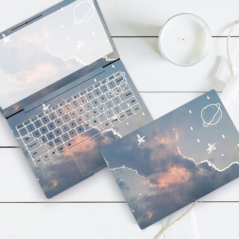 ABC ordinateur portable peau coucher de soleil océan ciel ordinateur portable autocollants décoratifs pour macbook Air xiaomi lenovo hp15 acer vinyle autocollant clavier: ZD-883