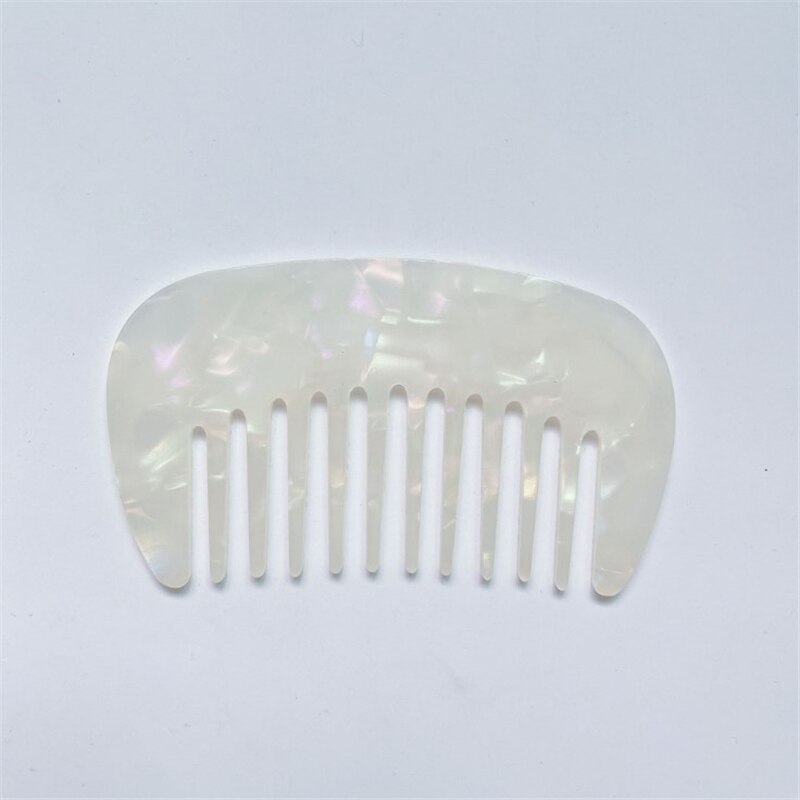 Peine de bolsillo para peluquería, placa de acetato Vintage coreana, Mini peines compactos antiestáticos, cómodos: 1