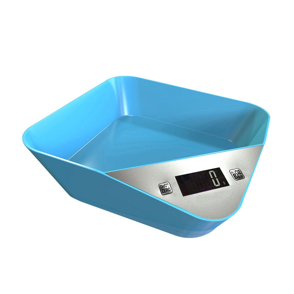 Balance électronique intégrée de haute précision, 5kg, pour la cuisson des aliments: Bleu