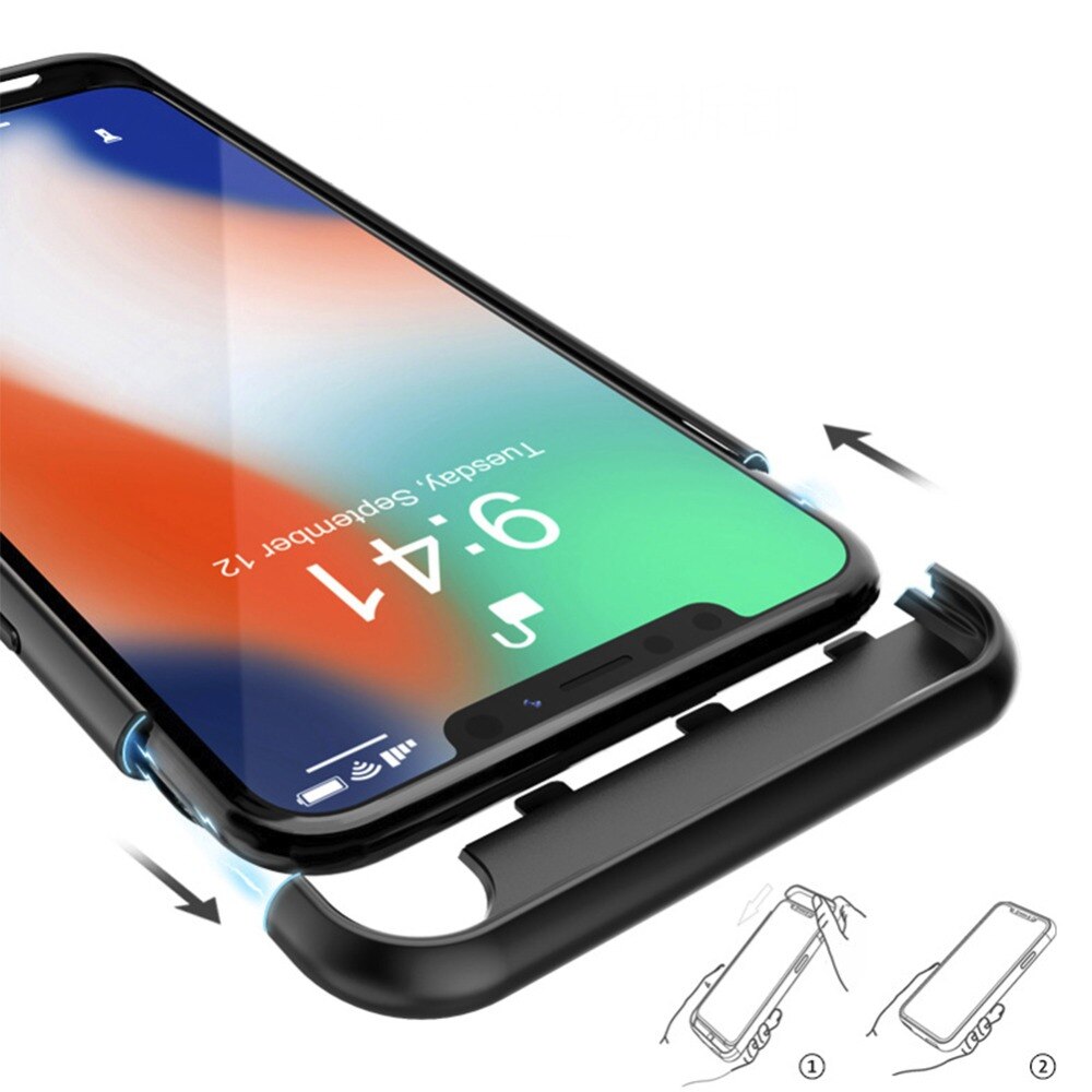 QuLing dla IPhone 5 5S SE 2020 6 6s 7 Plus 8 Plus X XS XR XS MAX przypadku baterii ładowarka przypadku banku Power Case