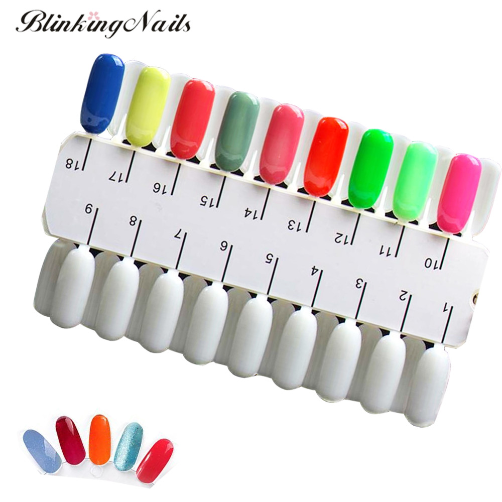 36 Kleuren Card Pallet Kunstmatige Nagels Display Manicure Vinger Kunstnagels Tips Nail Art Display Tips Unha em Gel Kunstnagels