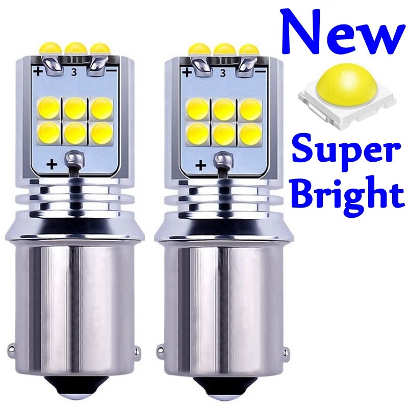 2PCS 1156 BA15s 7506 P21W R10W Super Heldere LED Auto Staart Remlicht Richtingaanwijzer Lamp Auto Reverse Lamp dagrijverlichting