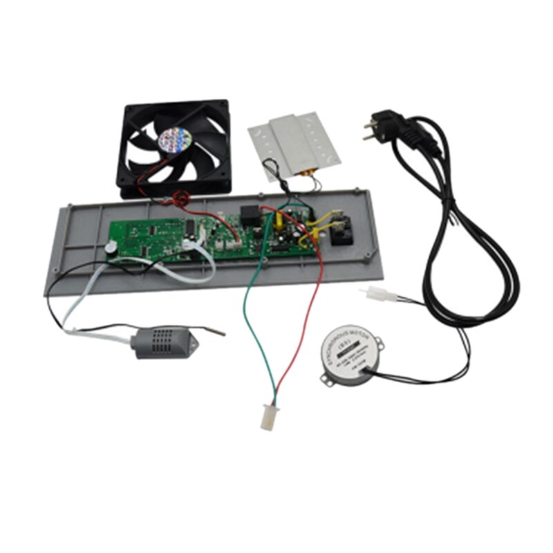 Exhaust Fan Button Switch with Motor Temperature Control Humidity Diaplay Hatching Incubator Controller Set Pet Supplies Poultry: Default Title