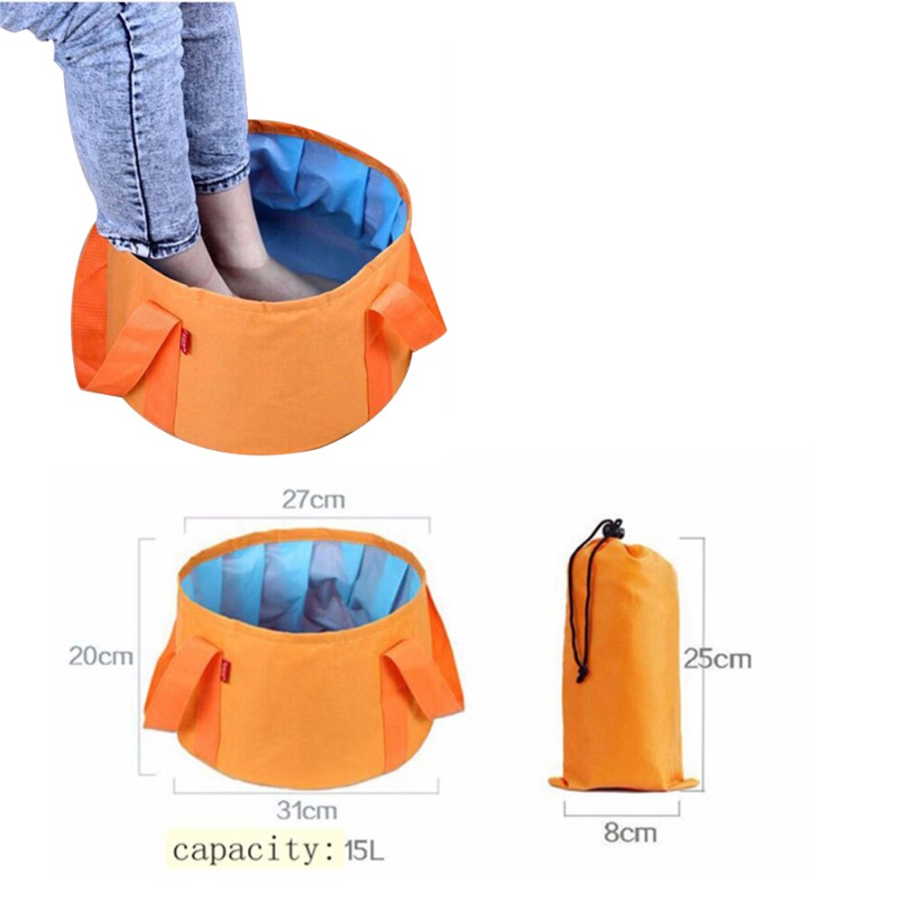 Voetenbad Detox Machine Voet Massage Aqua Cell Spa Ion Reinigen Ionische Detox Voet Detox Arrays Aqua Spa Relief Pijn voet Massager: Folding basin orange