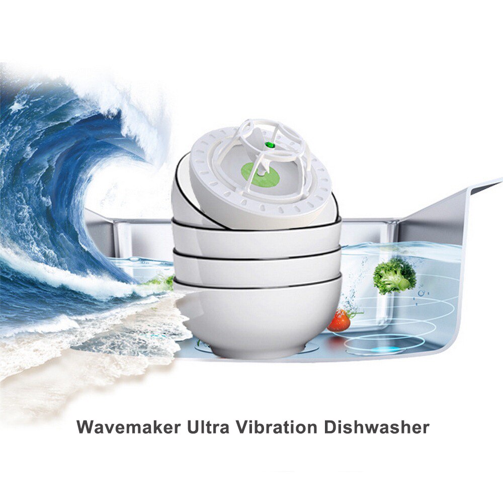 Mini Ultrasone Vaatwasser Usb Oplaadbare Hoge Waterdruk Fruit Groente Wasmachine Cleaner Keuken Schotel Wasmachine