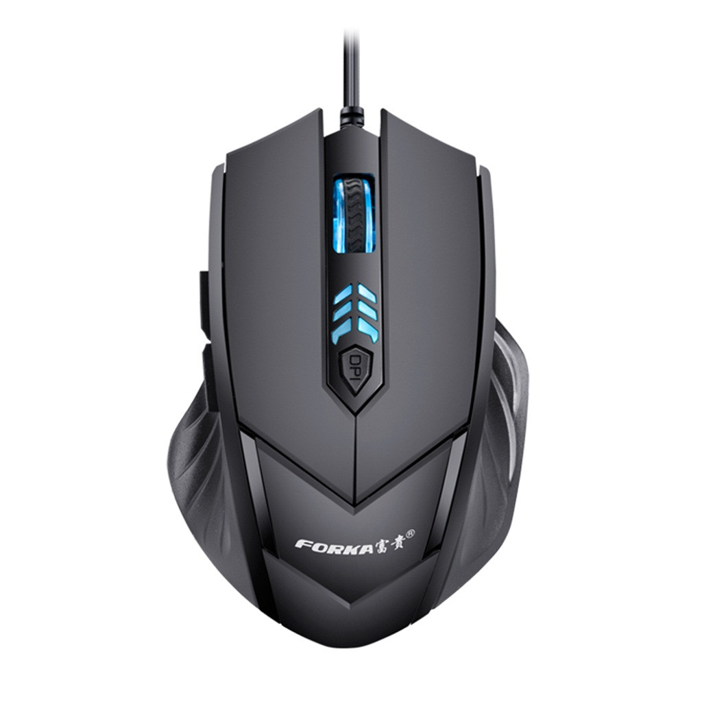 LED Wired Gaming Mouse 6 Buttons 2400DPI Adjustable Optical Silent Mouse Gamer For PC Laptop Mause #LR1: Default Title