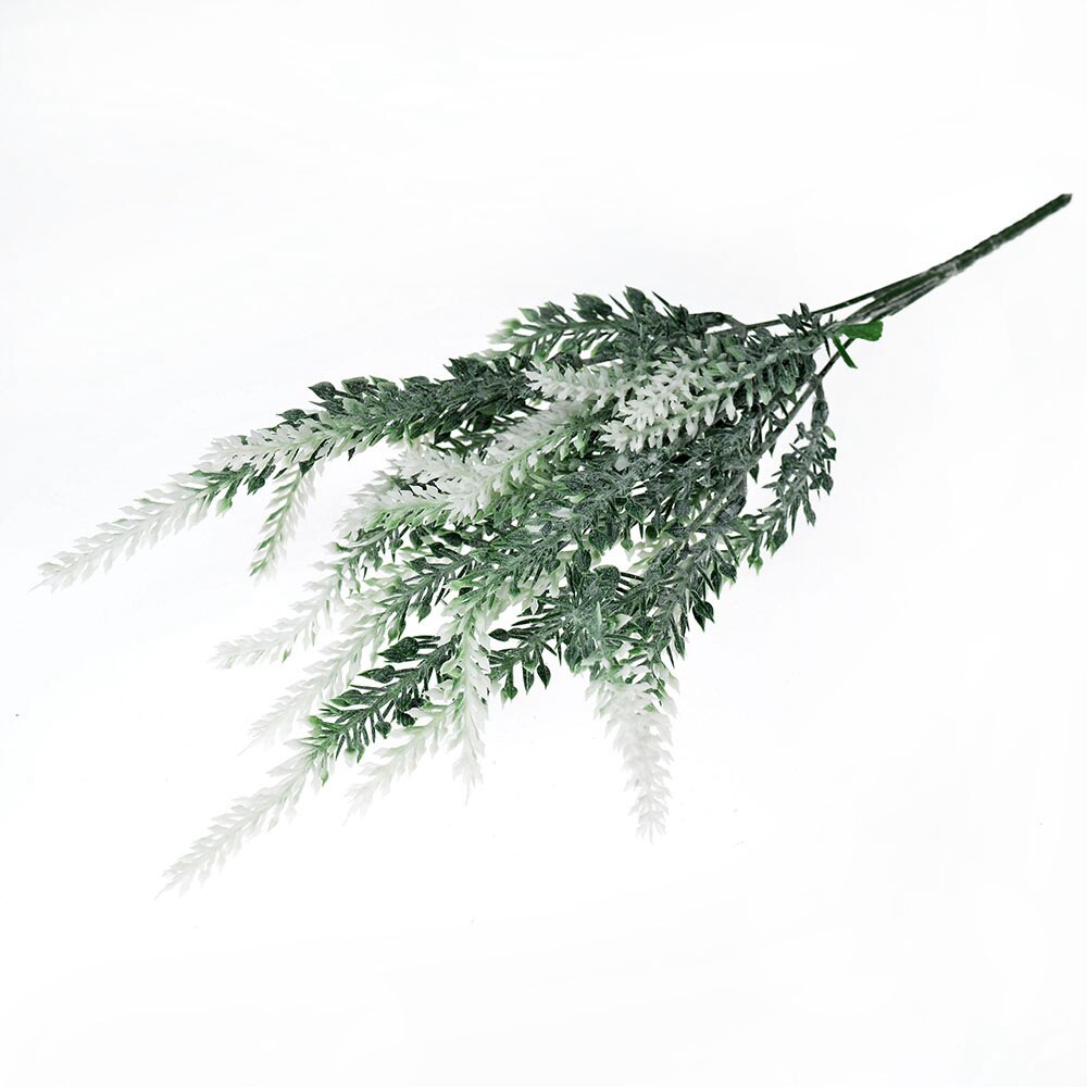 1 bunch/25branches plastic artificial flower plant lavender bouquet for wedding party home decoration DIY wreath scrapbook craft: White