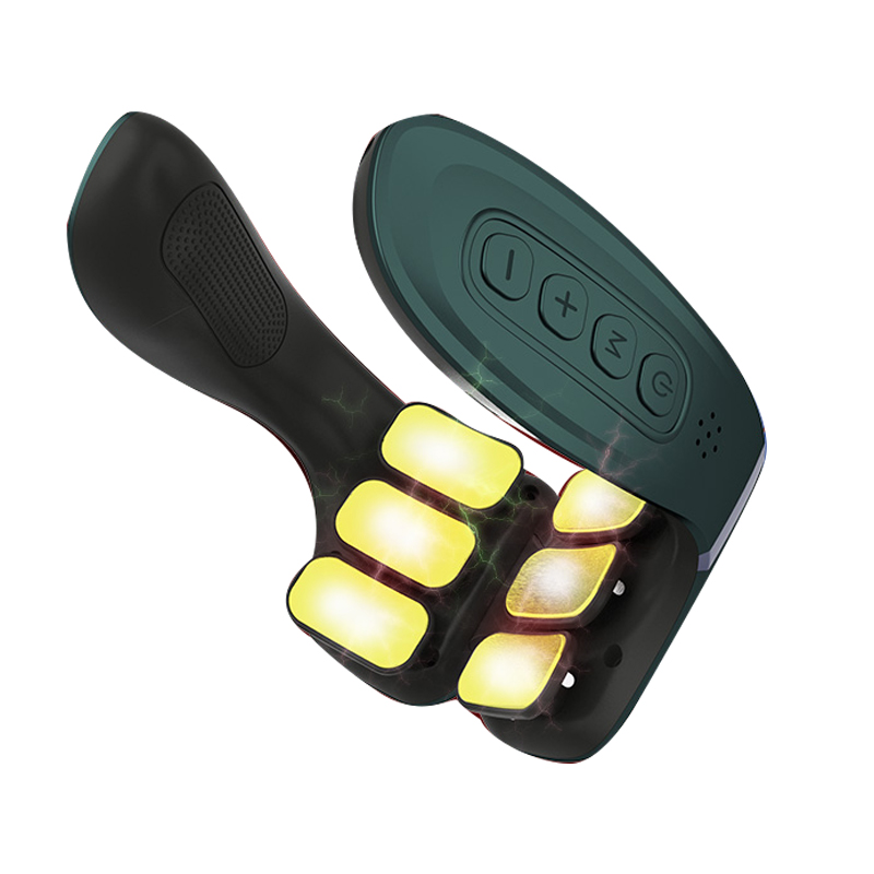 6 Heads Neck Massager Electric Pulse Neck And Back Relaxation Pain Relief Health Care Tools Cervical Vertebra Physiotherapy: Green