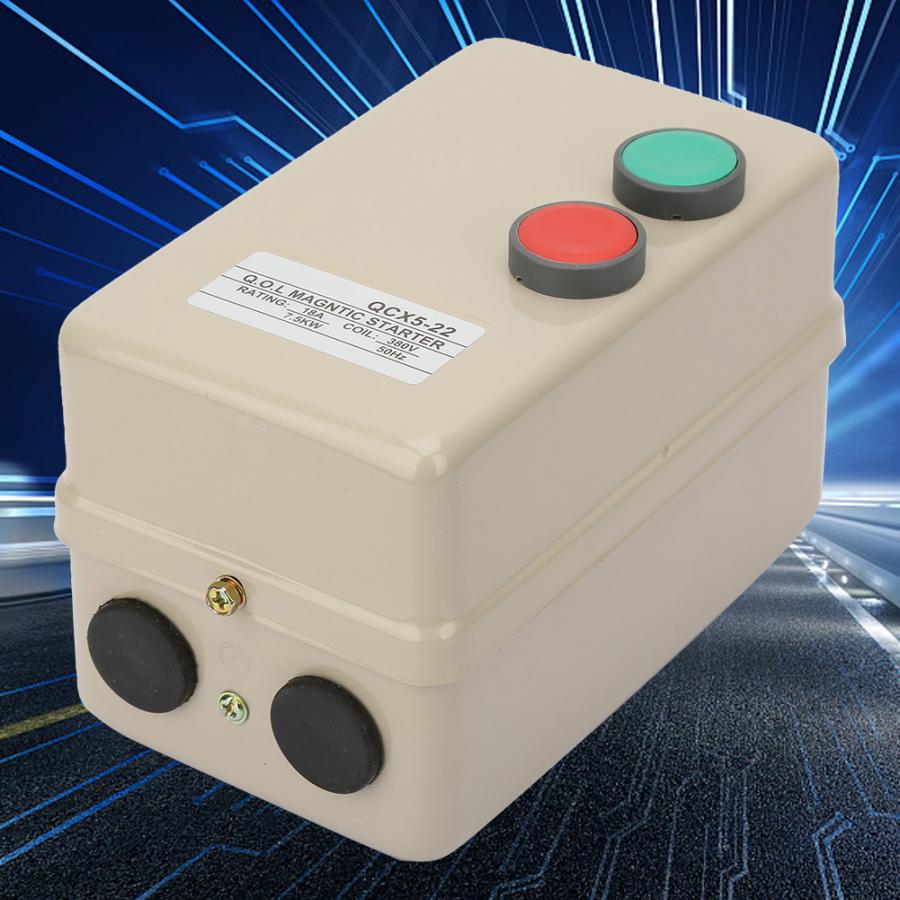 3 Phase Motor Magnetic Starter Synchronous with Motor AC380V 7.5KW Protection features include overload over joints