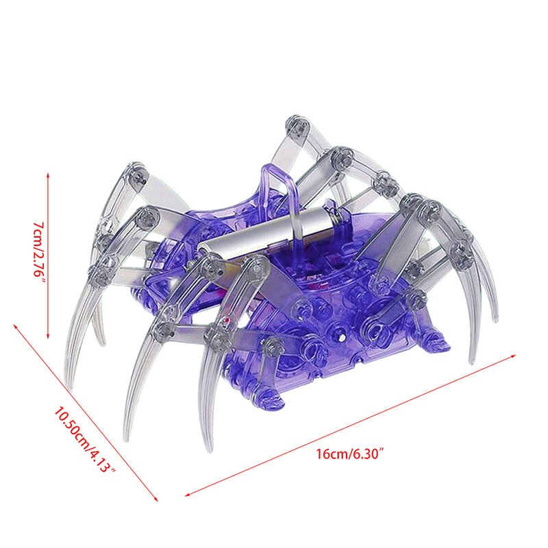 DIY Spider Robot Scientific Experiment Animal Toys Electric Toy Educational Assembles Kits For Kids Children