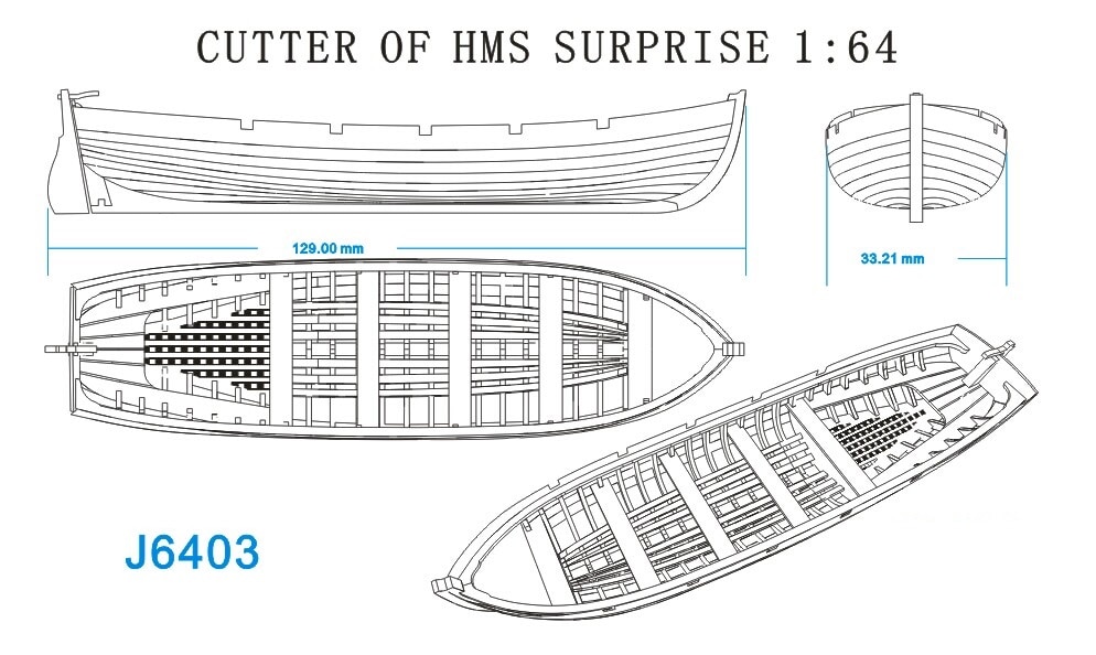 Kit de modelo de bote salvavidas, , escala 1/64