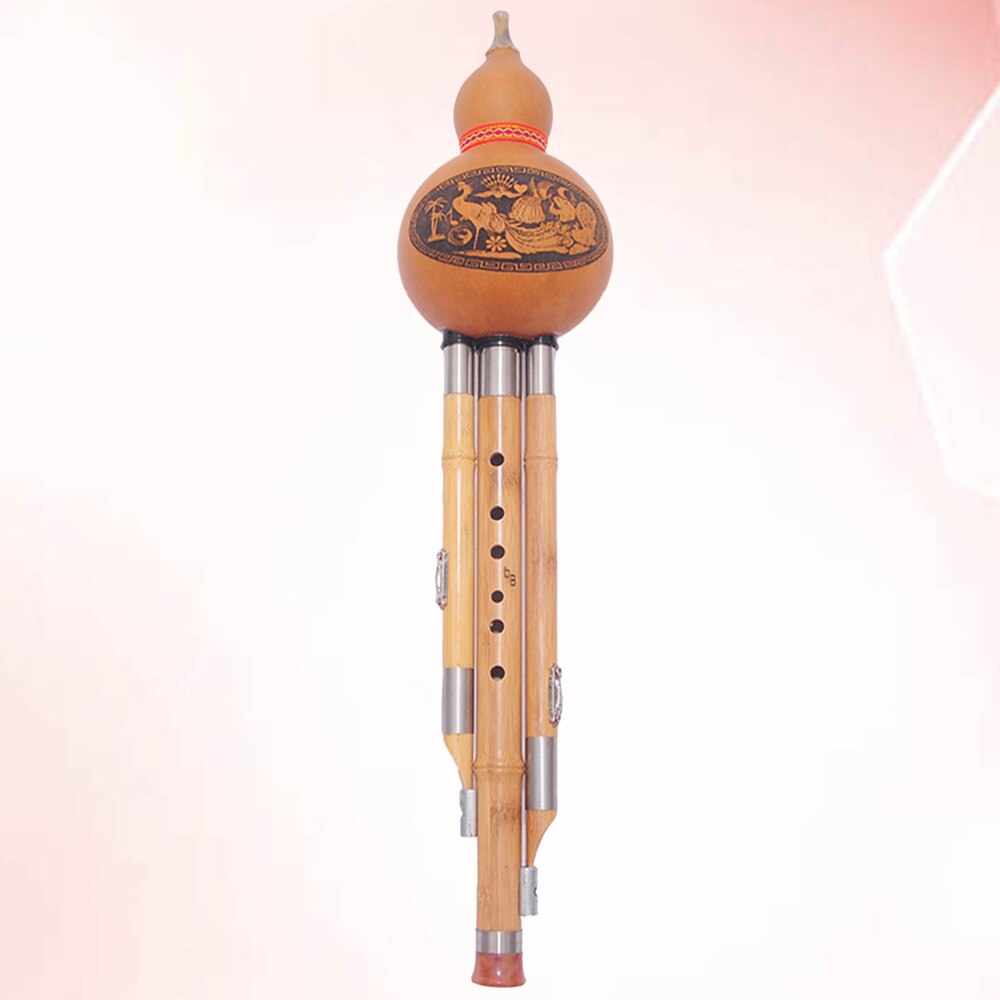 Bamboo Hulusi Flute - Chinese Ethnic Cucurbit Instrument - Beginner Friendly: Assorted Color 2