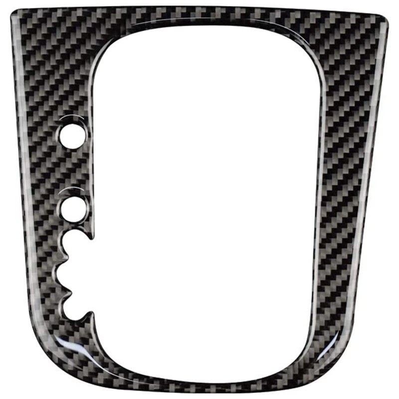 Cubierta de Panel de cambio de marchas de coche de fibra de carbono pegatina Interior embellecedora para Golf 6 MK6 Accesorios