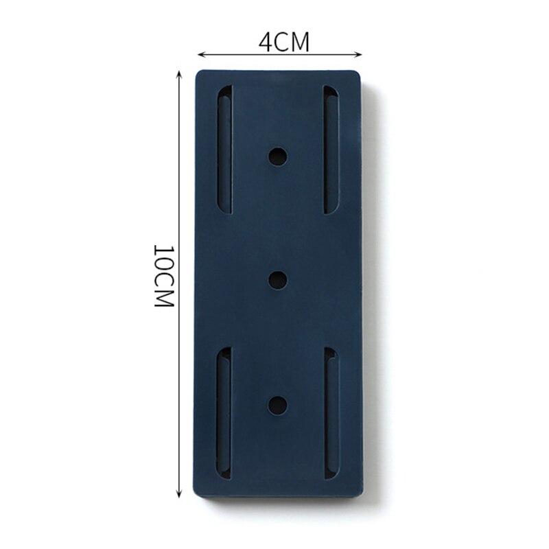 Punchfree-Soporte adhesivo para enchufe, fijador de pared, tira de alimentación, enchufes de almacenamiento, estante, gancho extraíble: 1 blue
