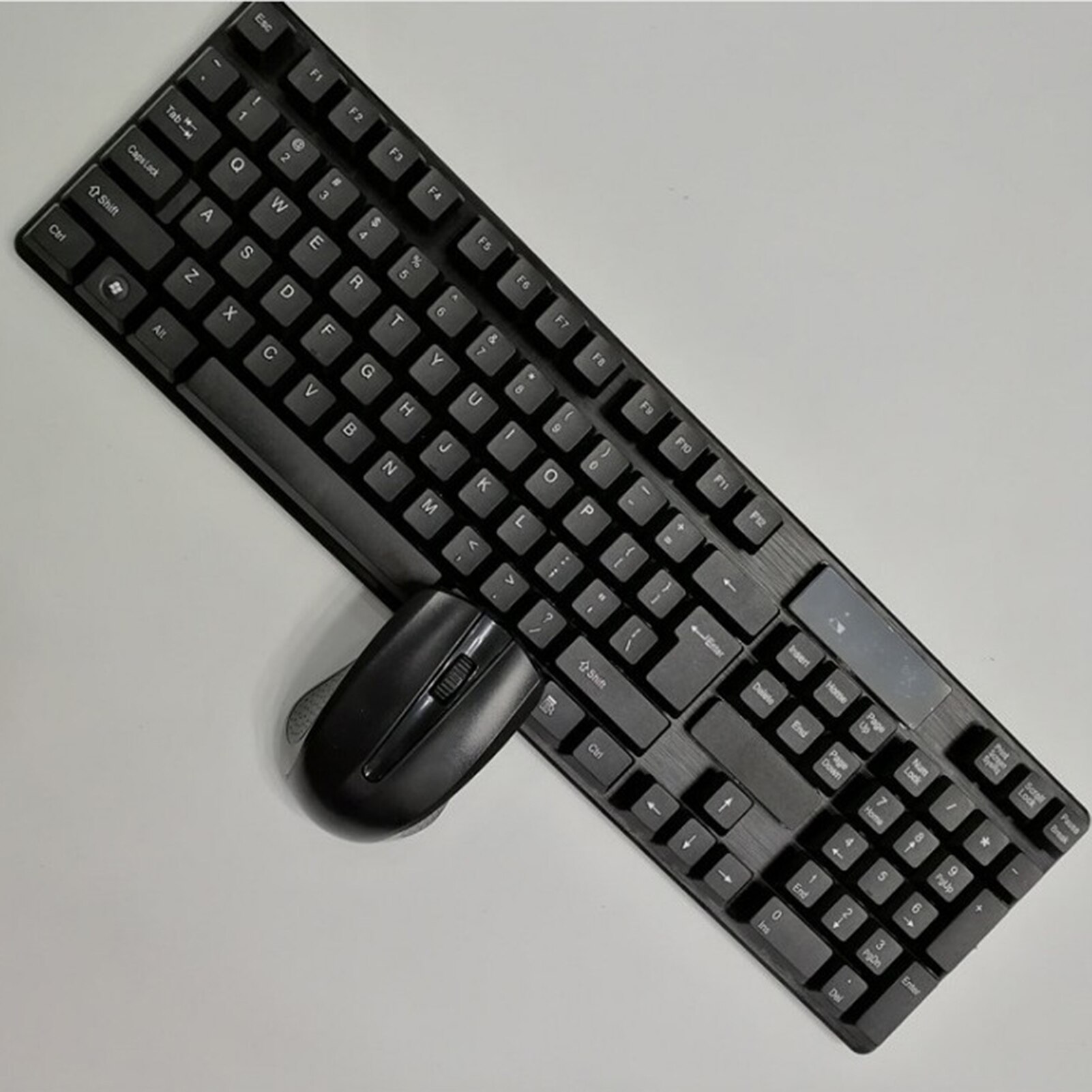 Wireless Keyboard And Mouse Combo Compact Full-size Keyboard