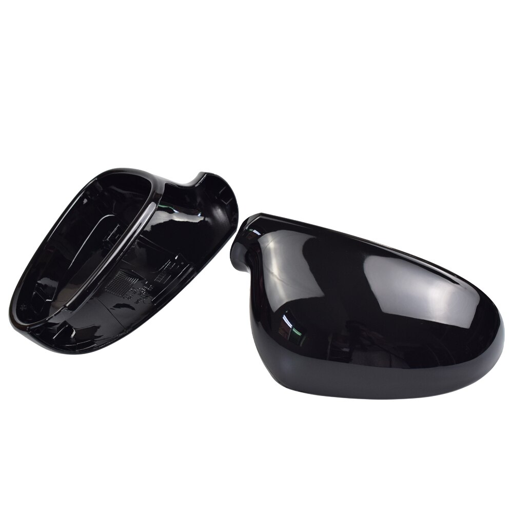 Couvercle de rétroviseur noir de rechange, 2 pièces, pour VW GOLF 5 V MK5 GTI Jetta Passat B5.5 B6 EOS Sharan, aile latérale