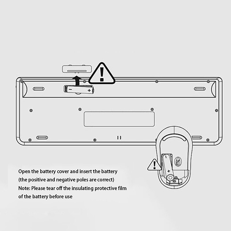 2,4G kabellos Tastatur + Maus, Drahtlose Tastatur Maus einstellen für Laptop / Schreibtisch PC Fenster Os