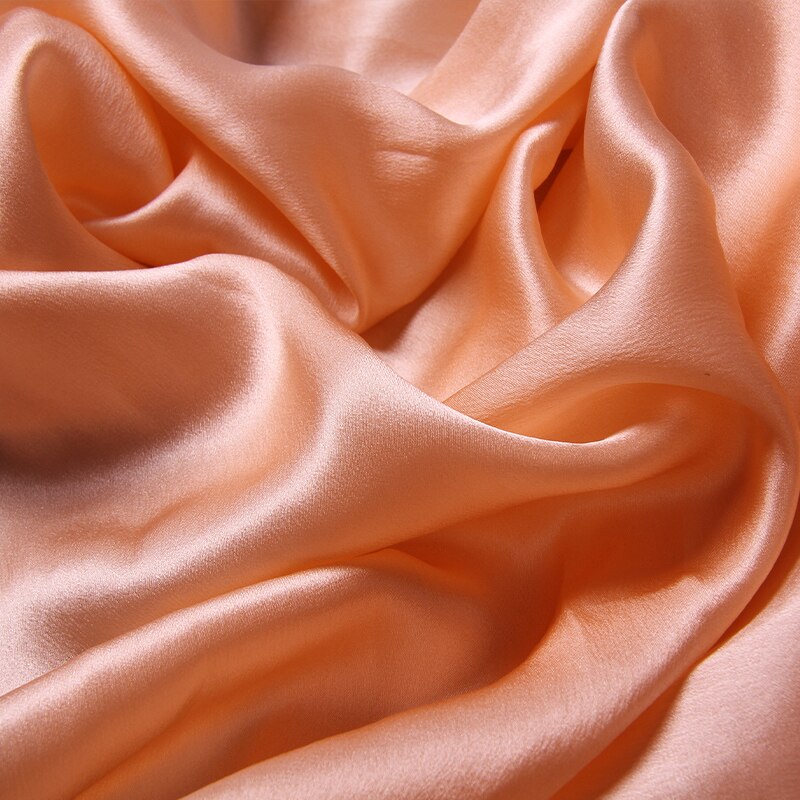 Silketørklæde til damer luksus naturligt ægte silke langt tørklæde sjaler svøber kvinder tørklæder tørklæde foulard femme