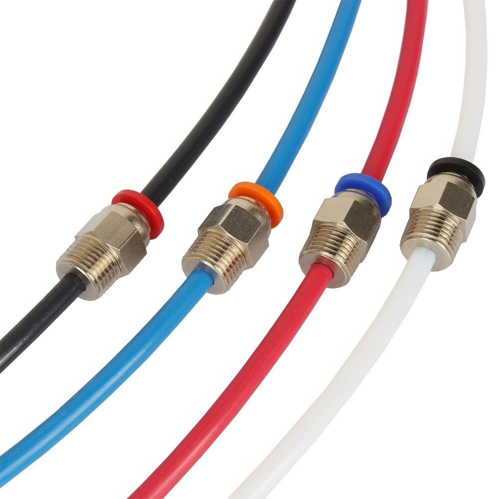 3DSWAY 3D Printer Parts PC4-01 Quick Connector Pneumatic Fittings Connector 4*2 Feeding PTFE for e3dv6 Hotend 1.75mm Filament