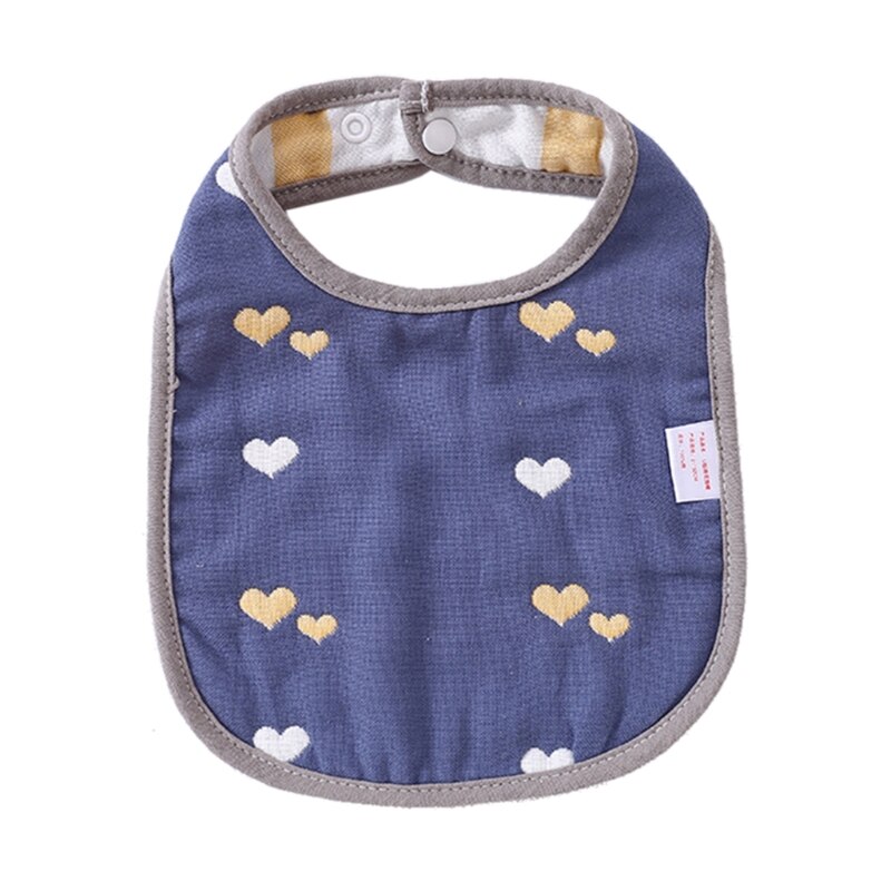 Baby Speeksel Handdoek Met Drukknoop Babyvoeding Slabbetjes Voor Jongens Meisjes Baby Bib Ademend Baby Kwijlen Slabbetjes