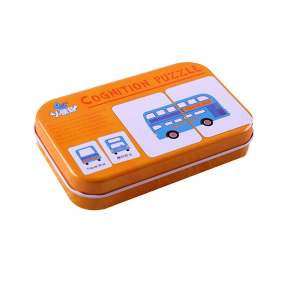 Baby Fruit Dier Cognitie Kaarten Chinese Engels Leren Puzzels Onderwijs Speelgoed: vehicle