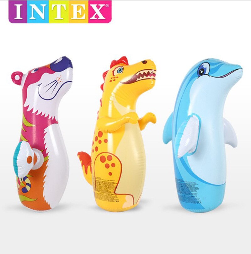 Intex Opblaasbare Dier Tumbler Kinderen Zak Speelgoed Verdikte Opblaasbare Speelgoed Speelgoed Fitness Vroeg Onderwijs 3D Educatief