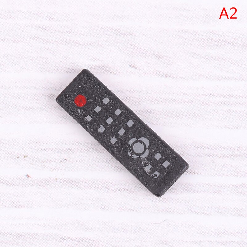 1:12 Poppenhuis Tv Afstandsbediening Simulatie Miniatuur Meubels Poppenhuis Woonkamer Decoratie Televisie Zwart: 1Pc Remote Control