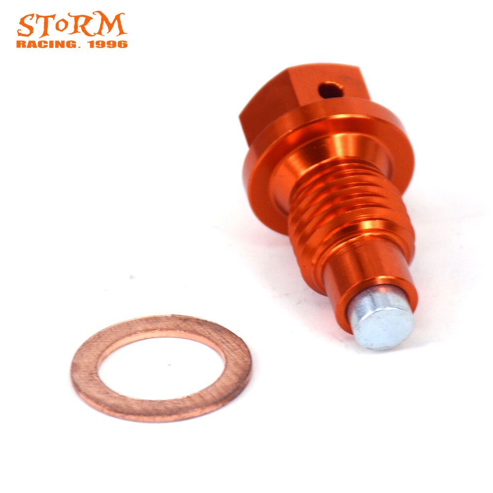 M12*12mm*p1.5mm magnetiske stel olieaftapningsbolt til ktm sx sxf excf xc xcf 125-530 smr smc endro adventure r duke 450-690
