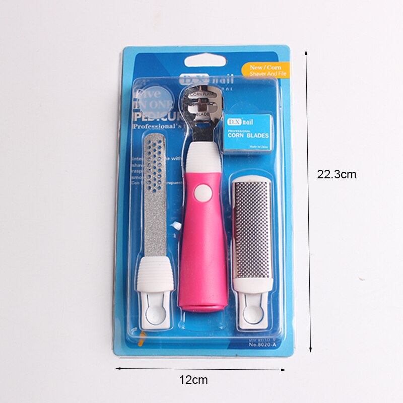 Sostituibile Pedicure Del Piede Raspe Callo Rasoio di Rimozione Piedi Rimovibili Nail File Clipper Pelle Dura Morto Trimmer Manicure Strumento Piede