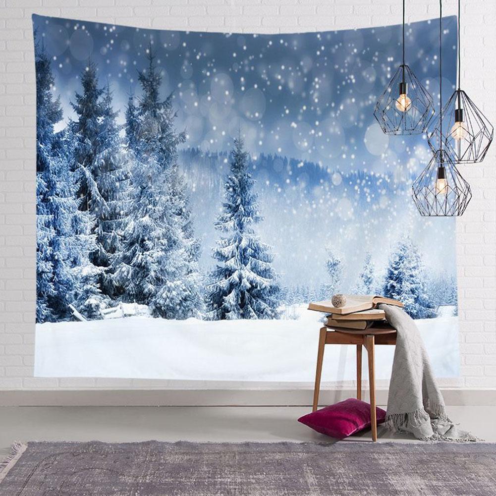 Kerst wandtapijt kerstboom print wandtapijt tapijt tafelkleed slaapkamerdecoratie achtergronddoek tapisserie