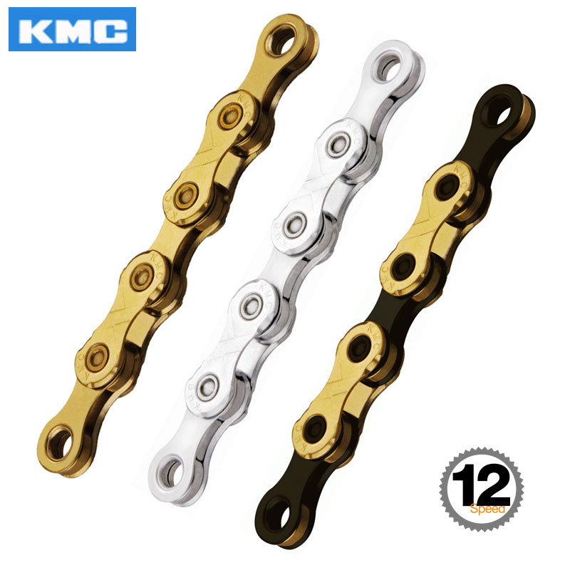 KMC Fiets 12 Speed Ketting W/Originele MissingLinks Connectors X12 Serie X Bridge Optioneel Zilveren Gouden Zwart