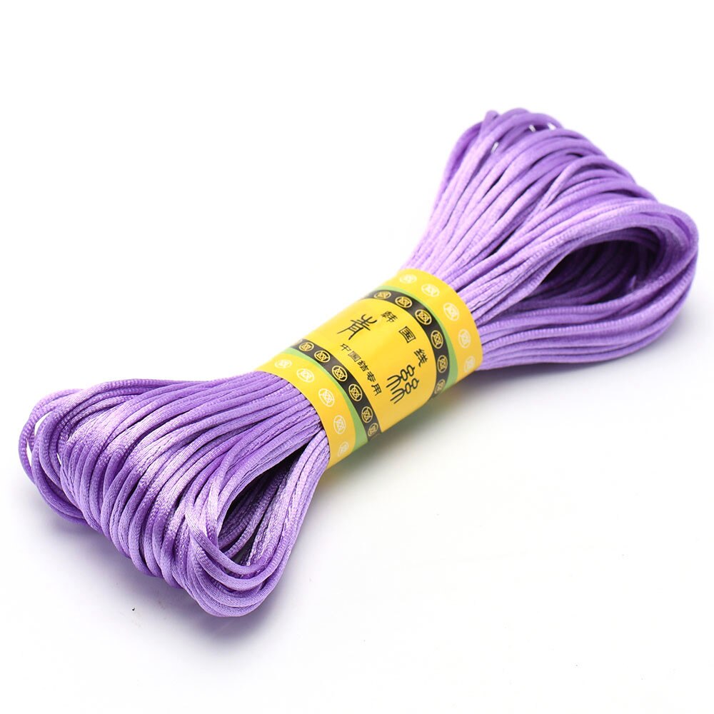 20 m 1,5 mm Satin--Nylon-Zierkordel, Rattail-Kordel, chinesischer Knoten