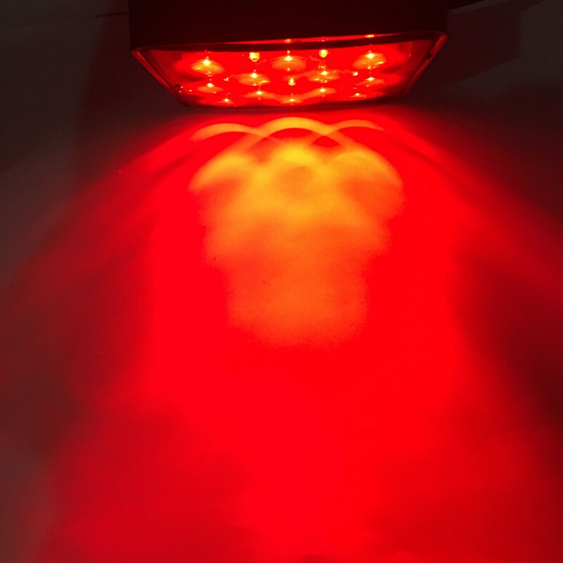 KEYECU 2" Trailer Hitch Receiver Cover with 12 LED Brake Leds Light Tube Cover w/ Pin added safety AND easy-to-install