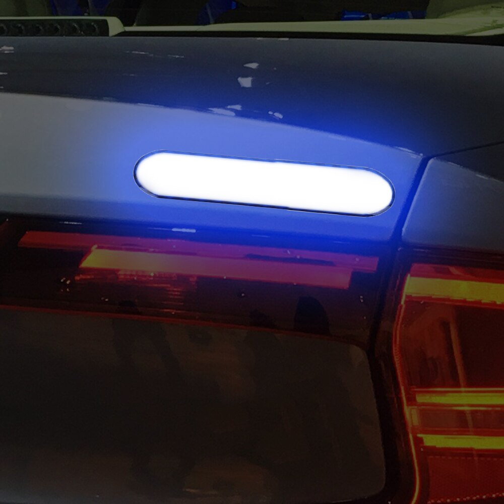 Yosolo 2 stk/sæt reflekterende strimmel advarselstape bildørsmærkat mærkat bil reflekterende klistermærker sikkerhedsmærke