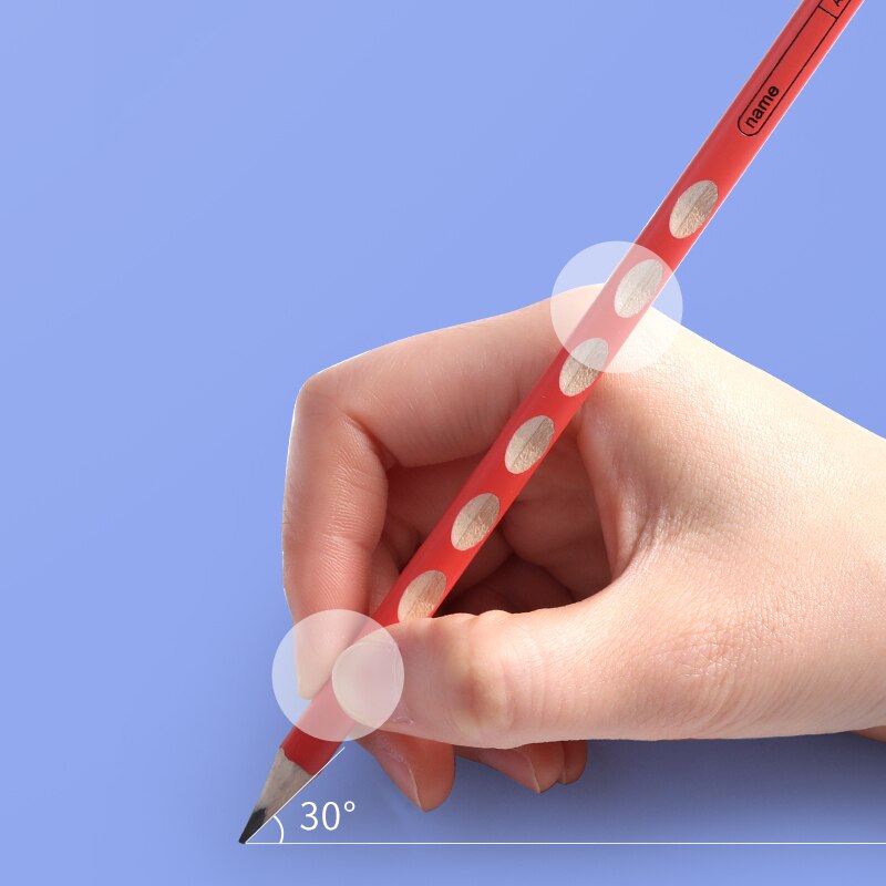 M&G 30pcs/lot Triangle Grooved Bulk Wooden Pencils No Harmful Lead Elements Triangle 2B/HB for School and Office Stationery