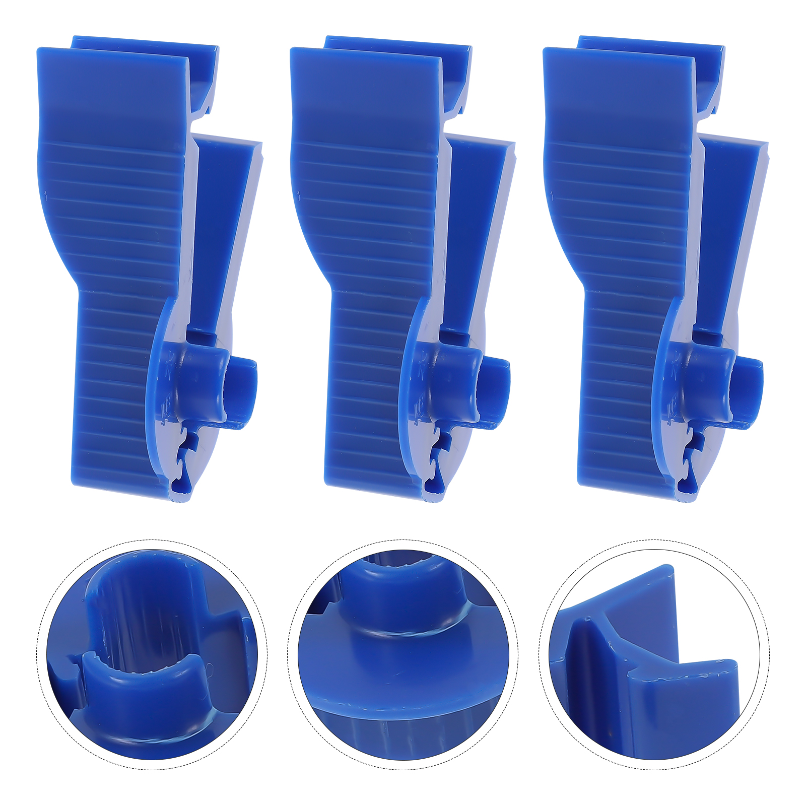 3Pcs Practical Peritoneal Dialysis Tube Flow Clips Peritoneal Clips (Blue)