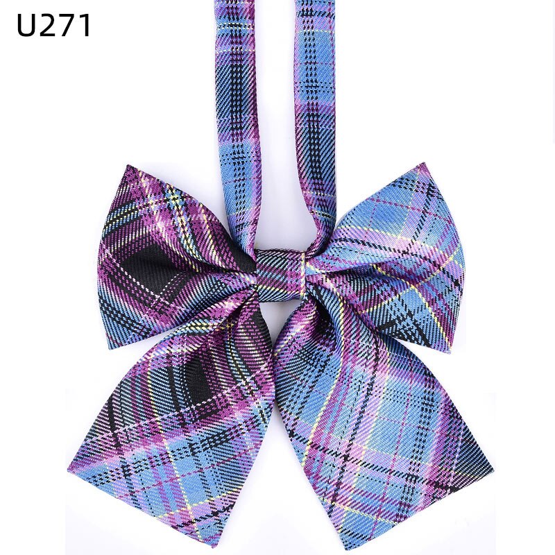 JK Uniform Bow Tie Japanese School Uniforms Striped Wrap Girls Preppy Style Neckties Female Bow-knot Women Apparel Accessories: SU271