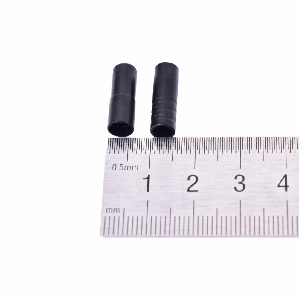 100 stk cykel cykel bremse gear ydre kabel endestykker spidser krymper 4/5mm