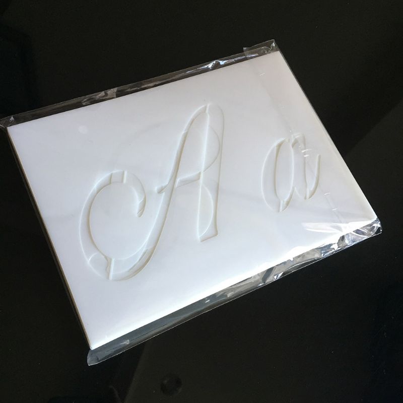 40 stk/sæt bogstav alfabet stencil vægmaling gør-det-selv tegning prægning skabelon  w91a