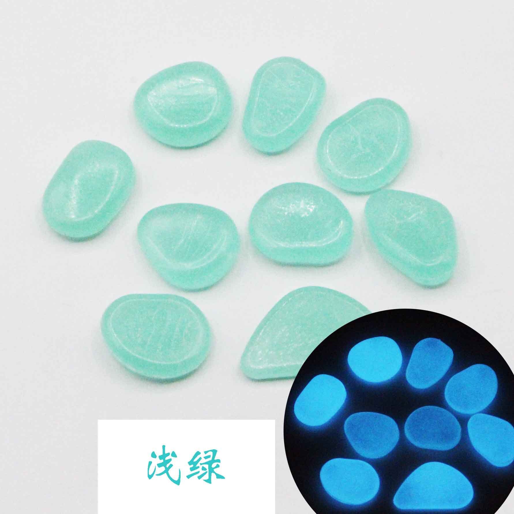 50 stücke Leucht Stein fluoreszierend Kies Kies Aquarium Aquarium Garten Dekoration in sterben Leuchtende Steine: 10