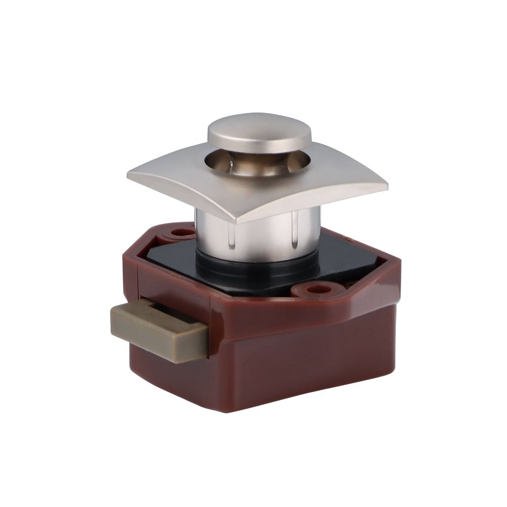 Drawer Lock Furniture Hardware Zinc Alloy Cabinet Lock Cabinet Door Catch Push Button Latch Car Push Lock