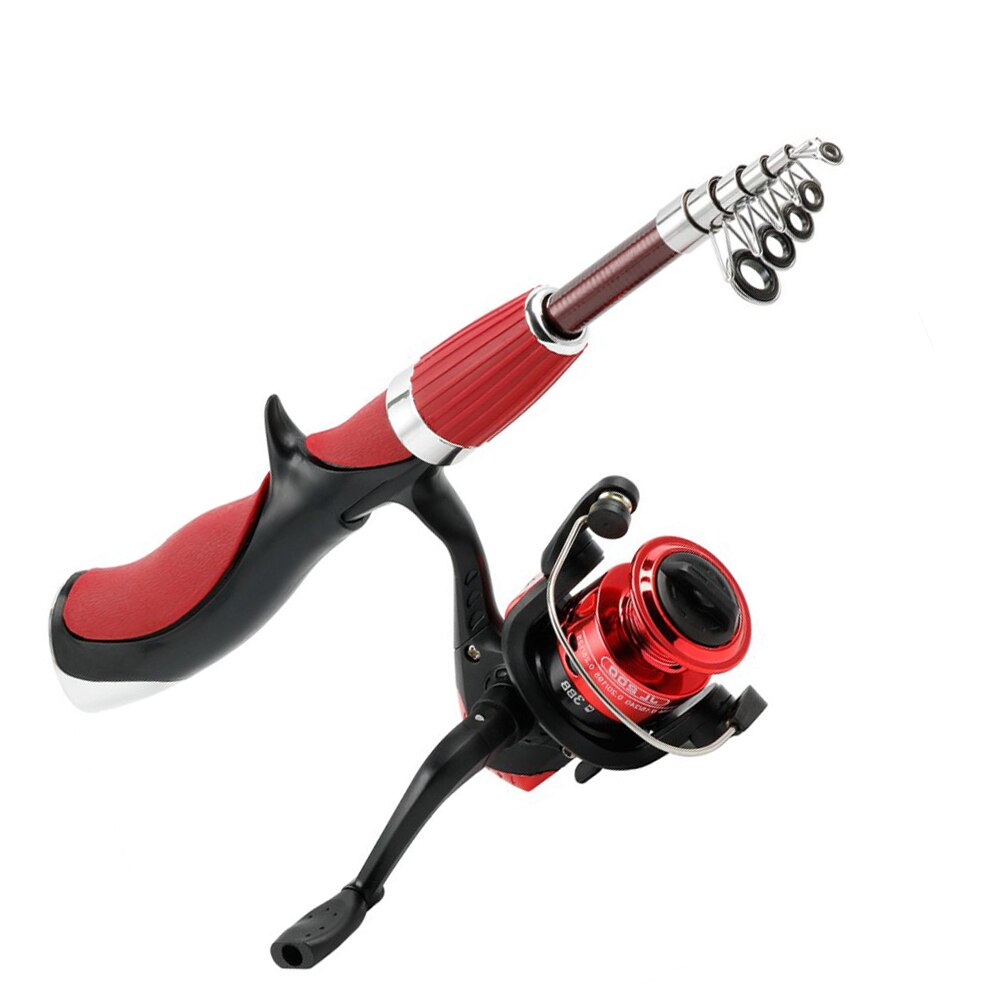 Fishing Rod and Reel Set Casting Fishing Rods Carbon Ultra Light Rod with Mini Spinning Reels Fishing Tackle Set