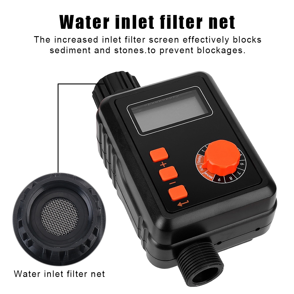 With LCD Screen Sprinkler Controller Automatic Irrigation Water Timer 9 Separate Timing Program Electronic Irrigation Regulator