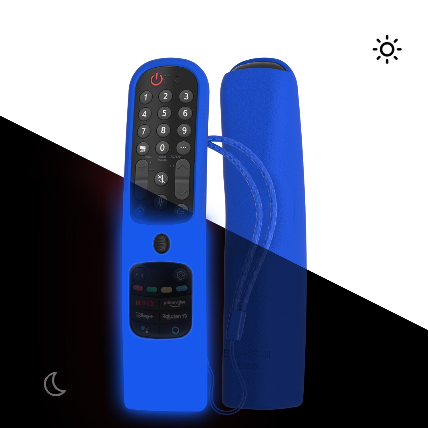 Sprotective Afstandsbediening Covers Voor Lg Smart Tv Tv Magic Remote Ga Afstandsbediening Geval: Glow in Dark Blue