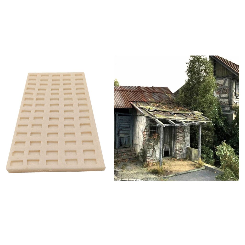 Simulation , Long Bricks, Wall, Floor, Sand, Model, Making Supplies