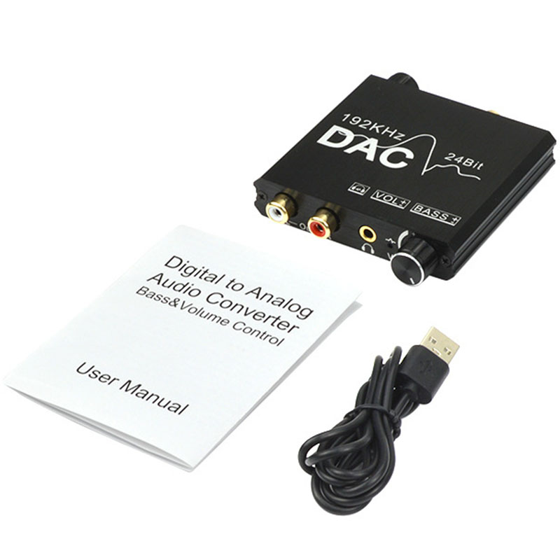 Digital to Analog Audio Converter Optical Coaxial 192KHz Digital to Analog Converter