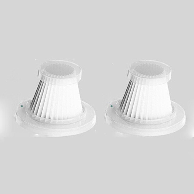 Filtro de repuesto para aspiradora de mano, potente colector de polvo ciclónico de succión, piezas de repuesto para aspirador casero: 2 x Replace filter