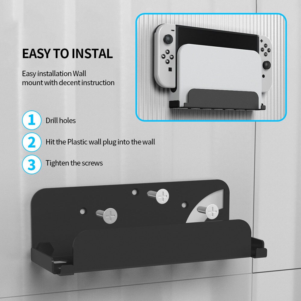 Wall Stand Holder Protector for Nintendo Switch Console Switch Dock Bracket Support Nintendo Switch OLED TV Dock Accessories